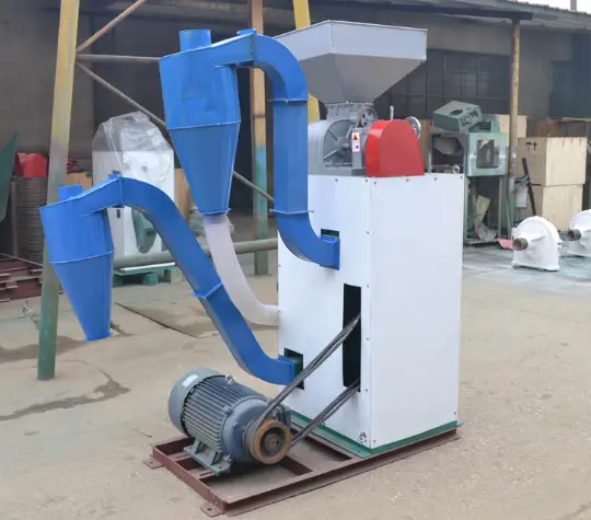 Paddy rice huller and peeler combined machine