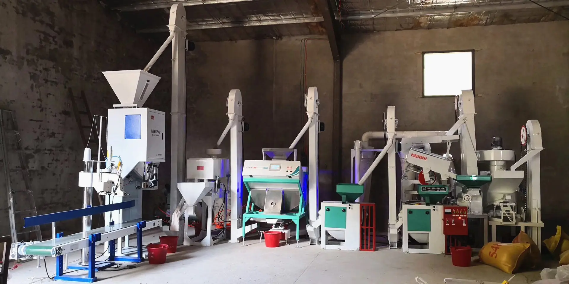 small rice milling line